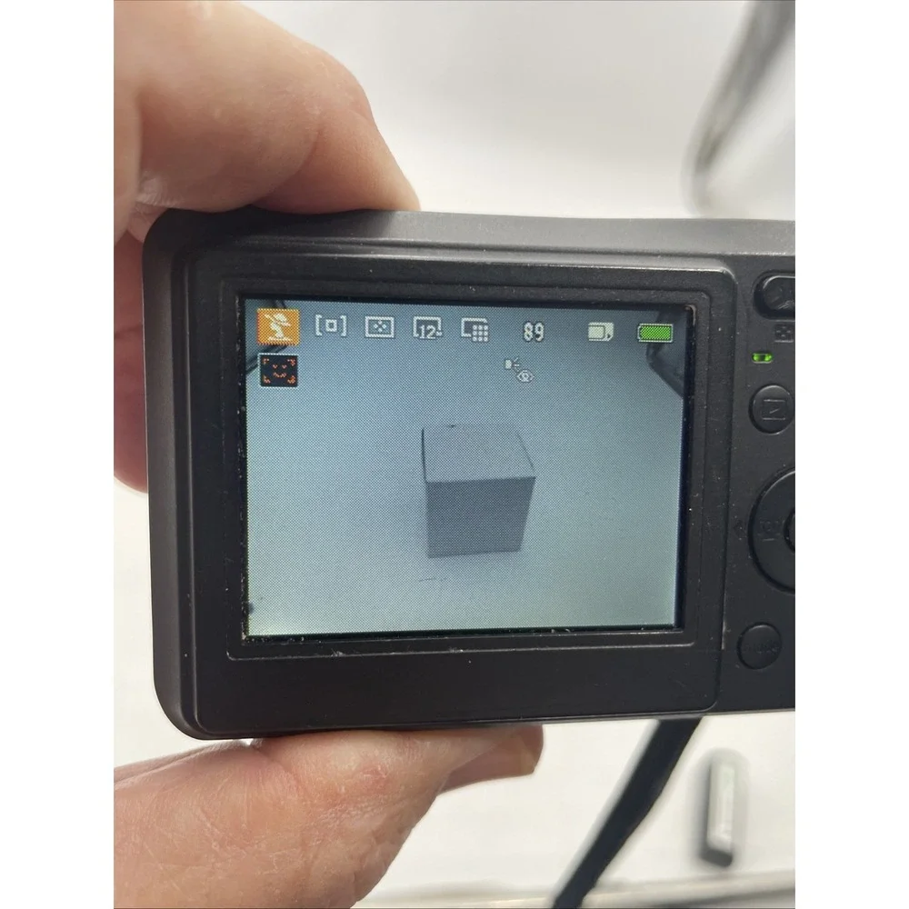 GE RS1200 12.4MP Digital Camera 3X Zoom+Battery+SD Card Black